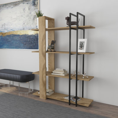 Decorotika Onno 4-Tier Modern Bookcase Bookshelf Shelving Unit