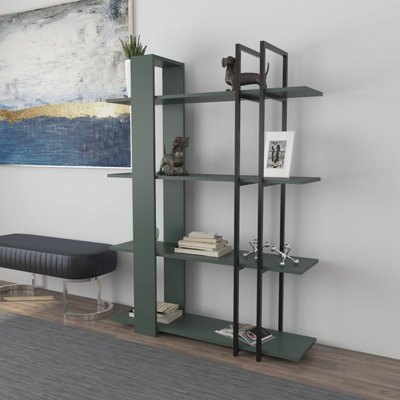 Decorotika Onno 4-Tier Modern Bookcase Bookshelf Shelving Unit