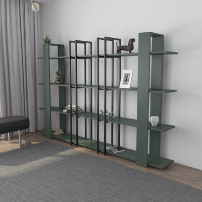 Decorotika Onno 4-Tier Modern Bookcase Bookshelf Shelving Unit