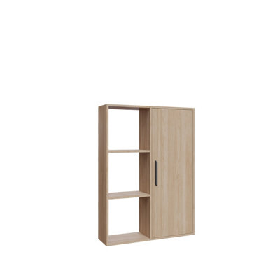 Decorotika Patrick 3 Shelves and a Cabinet Bookcase
