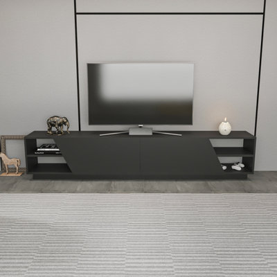 Decorotika Rhodes TV Stand TV Unit for TV's up to 106 inch Anthracite