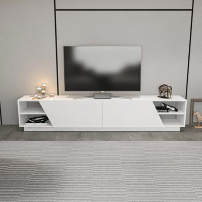 Decorotika Rhodes TV Stand TV Unit for TV's up to 106 inch White