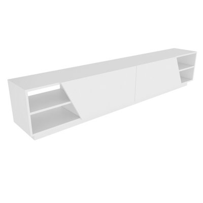 Decorotika Rhodes TV Stand TV Unit for TV's up to 106 inch White