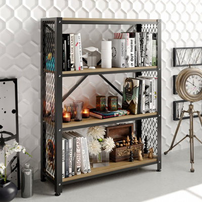 Black marble deals bookshelf