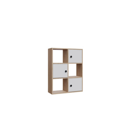 Decorotika Tilton 3-tier and 3 Cabinets Bookcase