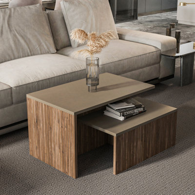 Decorotika Twins 2 Pieces Nesting Table Galaxy Alina