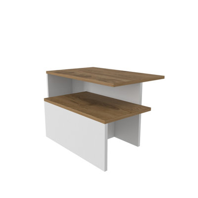 Decorotika Twins 2 Pieces Nesting Table - Oud White