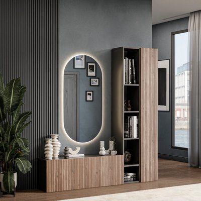 Decorotika Uppsala Moduler Modern TV Unit Wall Mount Customizable ...