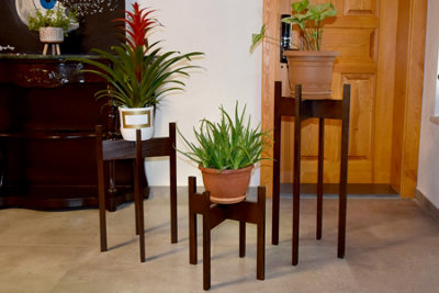 Tall wooden deals plant stand