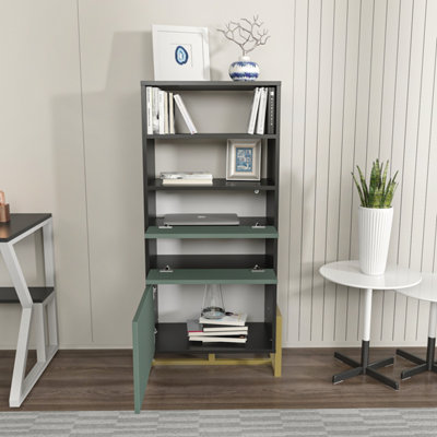 Decorotika - Utopia Bookcase Bookshelf Shelving Unit with 3 Cabinets and 2 Shelves