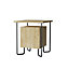 Decortie Acres Modern Bedside Table Oak 40cm Width Bedroom Furniture