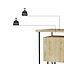 Decortie Acres Modern Bedside Table Oak 40cm Width Bedroom Furniture