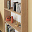 Decortie Aidan Modern Bookcase Display Unit Natural Oak Effect Tall 170cm