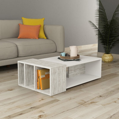 Decortie Anita Modern Coffee Table White Ancient White Multipurpose  H 32cm