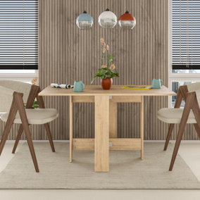 Decortie Artemio Modern Dining Table Multipurpose Oak W 130cm
