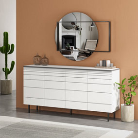 Decortie Arya Console Sideboard Display Unit White