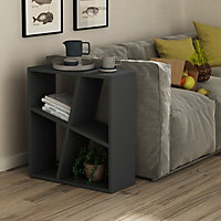 Decortie Bal Modern Side End Table Anthracite Grey Multipurpose With Creativeness  H 60cm
