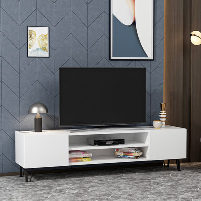 Nexera white deals tv stand