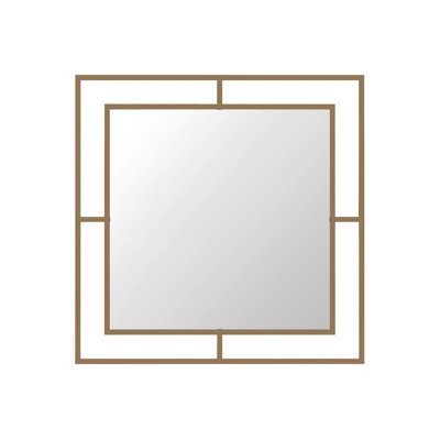 Decortie Corner Modern Design Mirror Gold