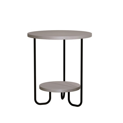 Decortie Corro Modern Side End Table Mocha Grey Multipurpose With Creativeness  H 45cm