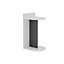 Decortie Dom Modern Side End Table White Anthracite Grey Multipurpose With Creativeness  H 60.7cm