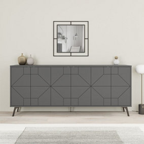 Decortie Dune Console Sideboard Display Unit 183 Anthracite Grey