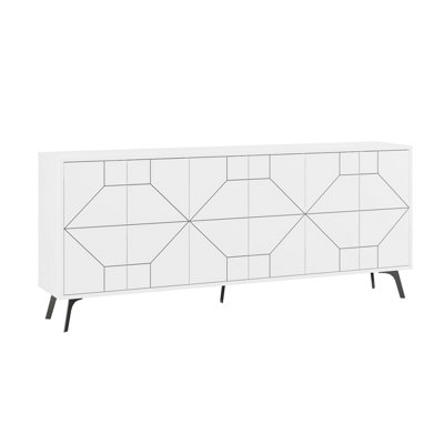 Decortie Dune Console Sideboard Display Unit 183 White
