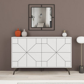 Decortie Dune Console Sideboard Display Unit White