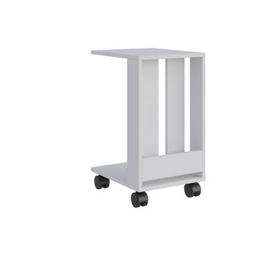 Decortie Edi Modern Side End Table White Multipurpose With Creativeness  H 60cm