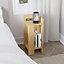 Decortie Elos Modern Bedside Table Left And Right Oak 25cm Narrow