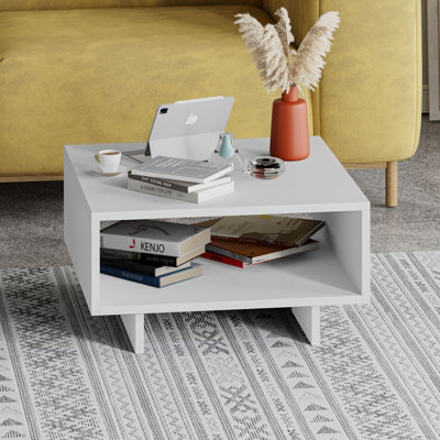 Decortie Hola Modern Coffee Table White Multipurpose  H 32cm