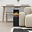 Decortie Homemania Modern Side End Coffee Table Black Marble Effect Multipurpose  H 60cm 5 Tier