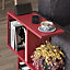 Decortie Homemania Modern Side End Coffee Table Burgundy Multipurpose  H 60cm 5 Tier