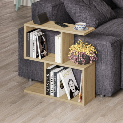 Decortie Homemania Modern Side End Coffee Table Oak Multipurpose  H 60cm 5 Tier