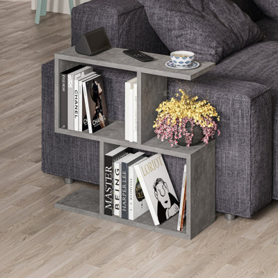 Decortie Homemania Modern Side End Coffee Table Retro Grey Multipurpose  H 60cm 5 Tier