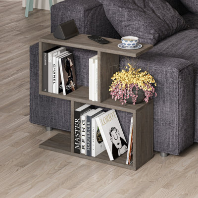 Decortie Homemania Modern Side End Coffee Table Side End Dark Coffee Multipurpose  H 60cm 5 Tier