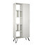 Decortie Jedda Modern Bookcase Display Unit White Tall 191cm