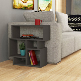Decortie Karma Modern Side End Table Anthracite Grey Multipurpose With Creativeness  H 60.5cm