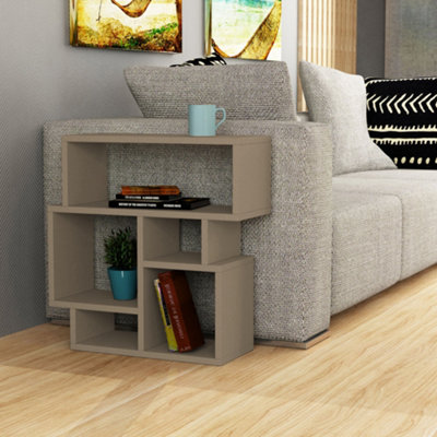 Decortie Karma Modern Side End Table Mocha Grey Multipurpose With Creativeness  H 60.5cm