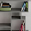 Decortie Karmato Modern Bookcase Display Unit Retro Grey Tall 168.5cm