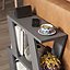Decortie Lazena Modern Side End Coffee Table Anthracite Grey Multipurpose  H 55.4cm 3 Tier