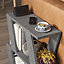 Decortie Lazena Modern Side End Coffee Table Retro Grey Multipurpose  H 55.4cm 3 Tier