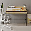 Decortie Leila Modern Desk Oak White Multipurpose Study Modern Desk Width 110cm