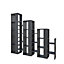 Decortie Lift Separator Modern Bookcase Display Unit Room Separator Anthracite Grey Tall 151cm