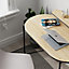 Decortie Loub Modern Desk Oak With Monitor Stand  Width 100cm
