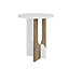 Decortie Luna Modern Side End Table White Oak Multipurpose With Creativeness  H 47cm