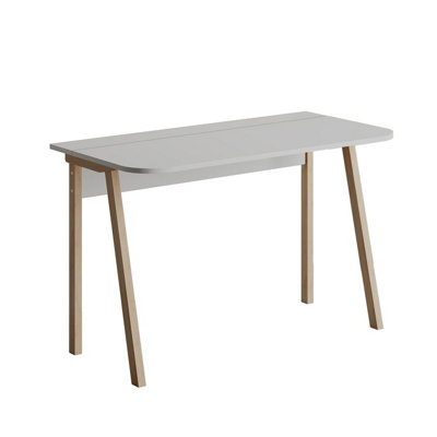 Decortie Luton Working Table, Study Desk, Computer & Laptop, PC Desk, Home Office White - White