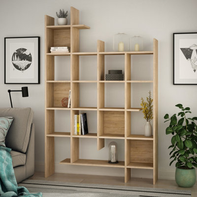 Dark deals oak bookshelf