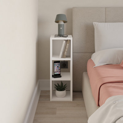 Decortie Modern Combayn 3 Cube Small Low Standing Book Shelf ...