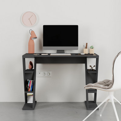 Decortie Modern Papillon 106cm Working Desk Particleboard 3 Mini ...